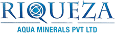 Riqueza Aqua Mineral Text Logo